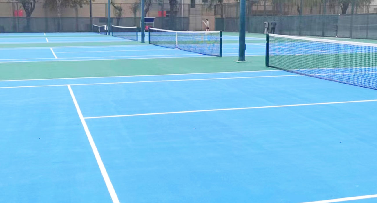 河北体育学院丙烯酸网球场5000方